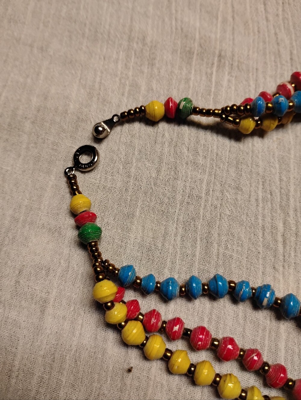 Multicolor Beaded Necklace - Picture 2 of 4